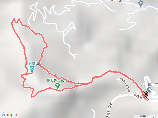 新店獅仔頭山尾P形走