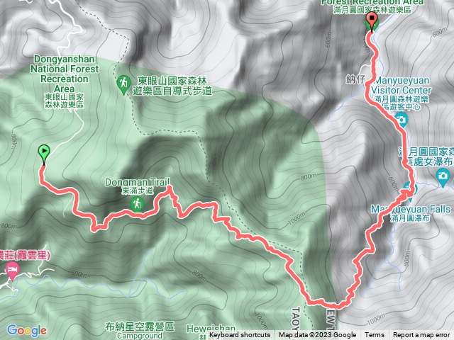 東滿縱走預覽圖