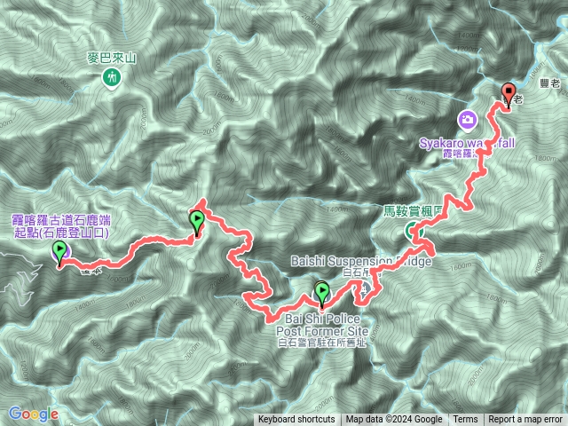 2024-12-29霞喀羅古道全程（石鹿進養老出）預覽圖