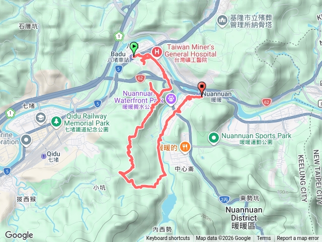 八堵車站～富建山～八堵山～三疊山北峰～三疊山預覽圖