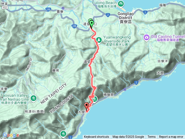 草嶺古道福隆車站大里車站預覽圖