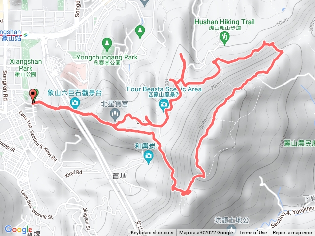 四獸山、南港山、拇指山、九五峰O型縱走