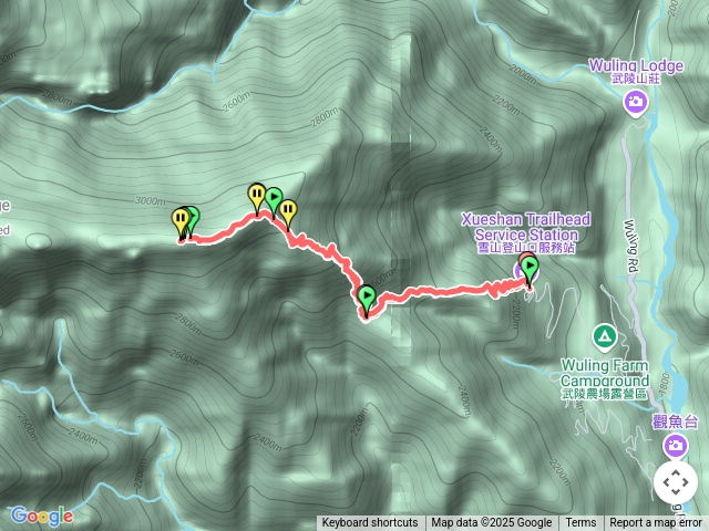 雪登山步道到雪山東峰