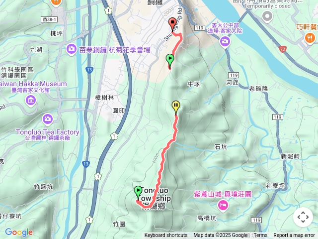 三義銅鑼雙峰山群峰→員屯山
