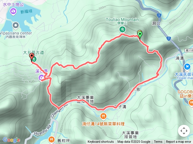 大艽芎古道、頭寮山