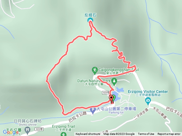 菜公坑山、百拉咔山、十八彎古道 O形路線