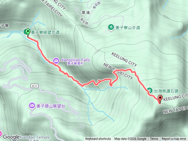 姜子寮O繞2-1(福興宮→姜子寮絕壁→姜子寮古道→姜子寮山)預覽圖