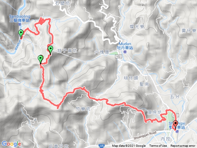三貂嶺頂坑山+新路尾山+大竹林山
