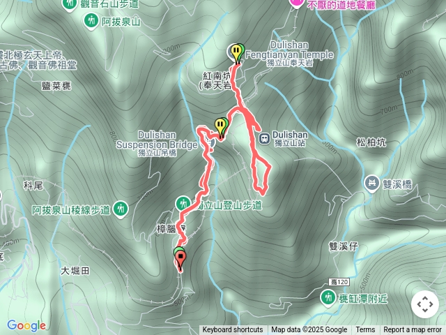 獨立山步道奉天岩獨立山