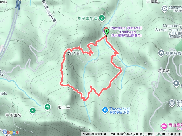 炮子崙瀑布 茶山古道O型預覽圖