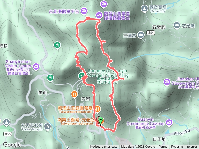 小北插-硬漢嶺-凌雲寺-鴻興土雞城