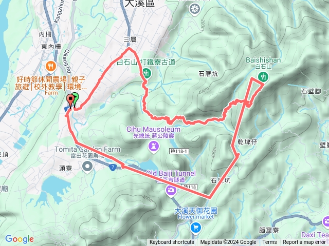 打鐵寮古道,白石山百吉步道預覽圖