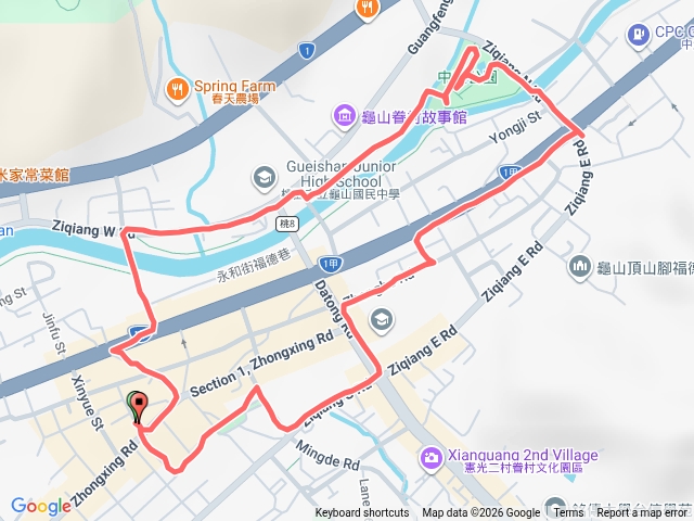 龜山老家一般健行路線