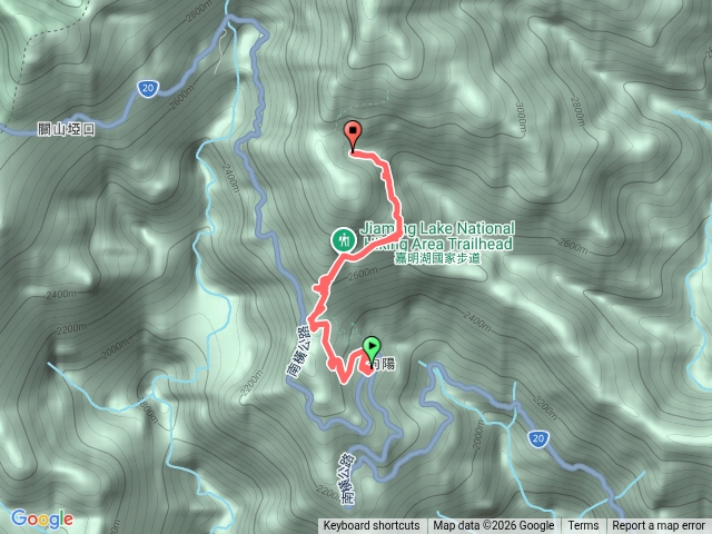 嘉明湖D1:向陽登山口>向陽山屋預覽圖