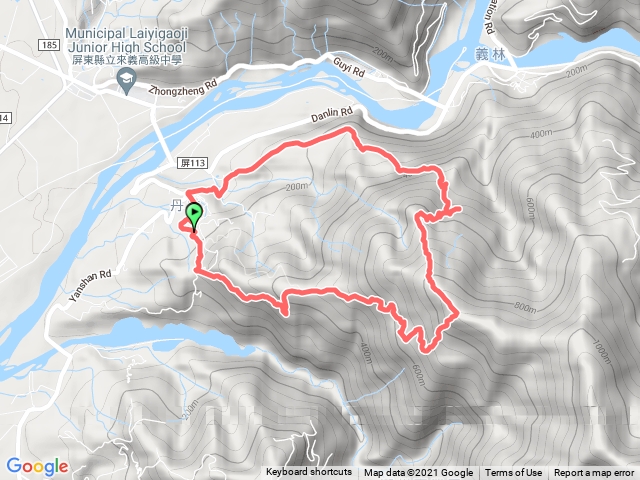 田園停車場左轉至石板屋登山口上，再從中鋼二路下