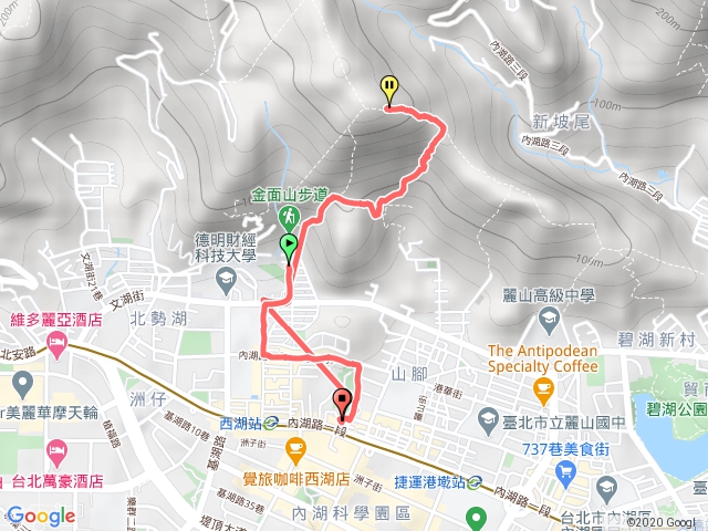 第一次的金面山