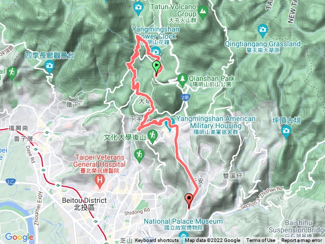 大屯瀑布至翠峰瀑布