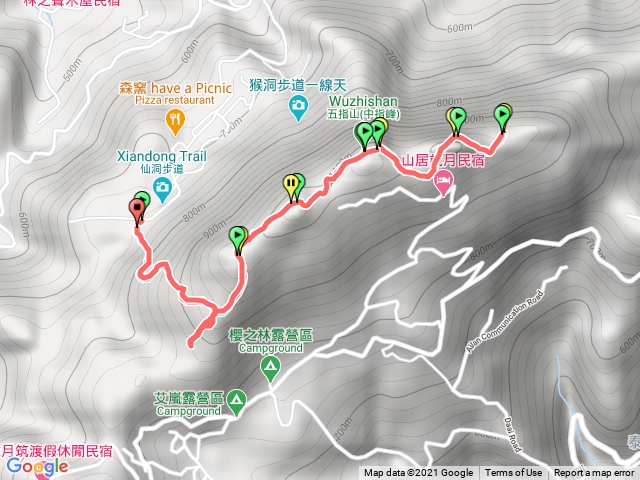 竹林禪寺-五指山小指峯來回