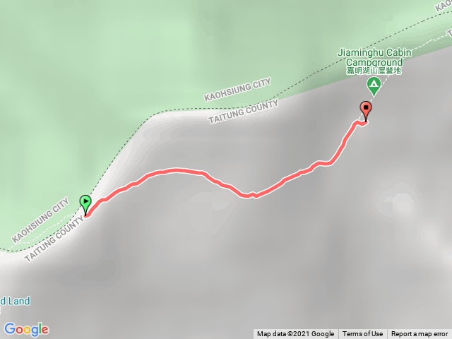 向陽三叉到嘉明湖山屋