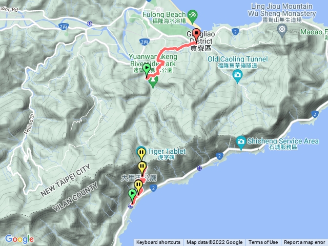 草嶺古道大里到福隆