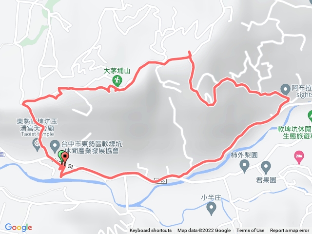 🔺台中/東勢/北大茅埔山，H630m（三等三角點 | 第109號）via O型線