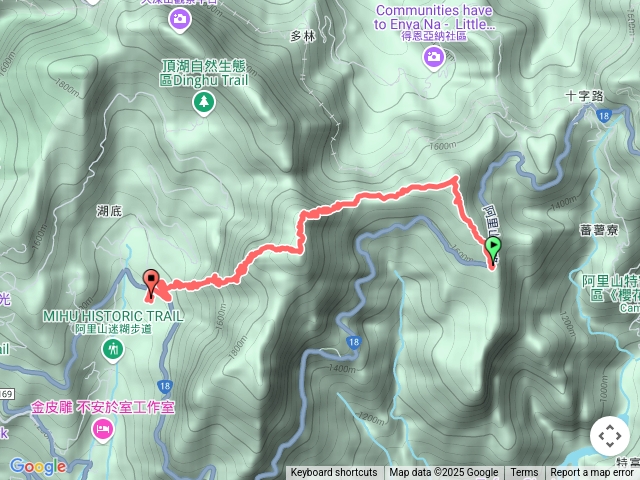 凸龜山、芙蓉山迷糊步道口