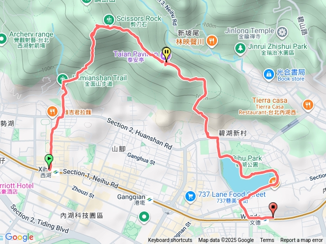 內湖站-金面山步道-論劍庭-剪刀石-泰安庭-文德站預覽圖