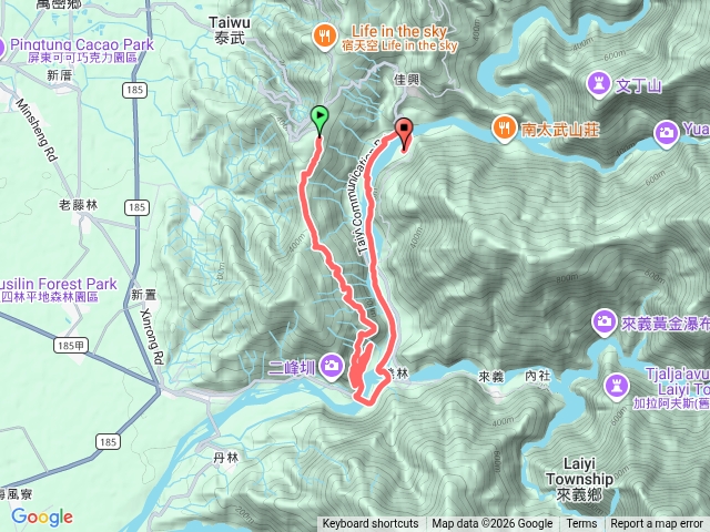 思樂谷-發東東-瓦魯斯溪底-大後部落 硬叉登山車 2026.4.2