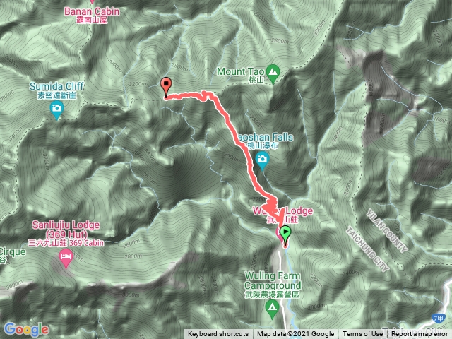 武陵山莊到新達山屋
