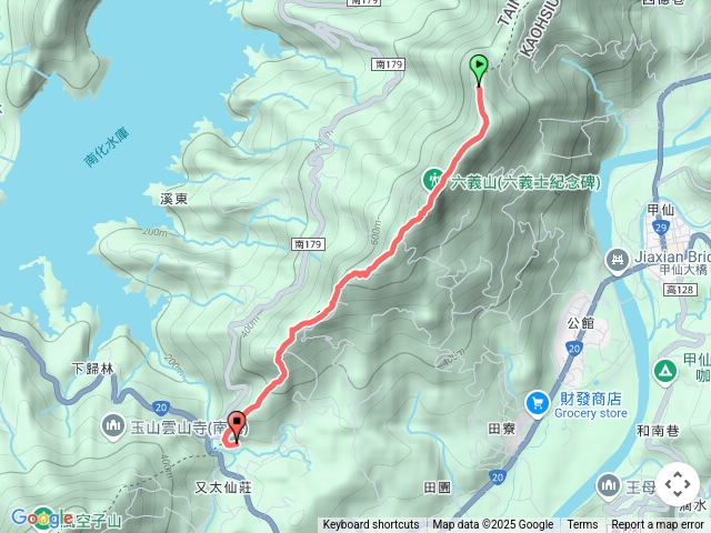 甲仙六義山紫霞登山