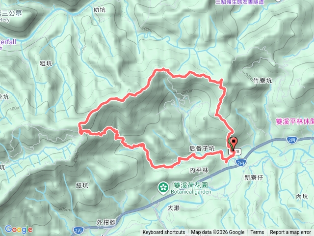 2026-02-20內平林1號-艋舺崙古道-摸乳巷鞍部-新路尾山-大平林山-內平林山-鐵橋-后番子坑山-武山煤礦遺址- 雙柑公路O型走