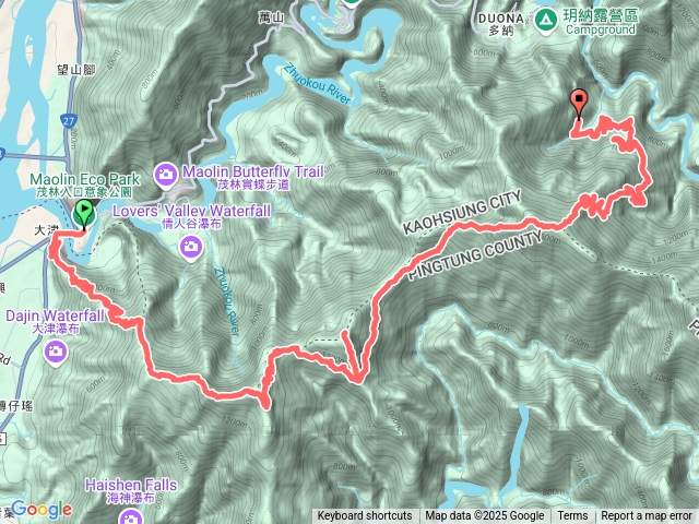 2025-02-02 京大尾縱走(逆走)｜尾寮山｜沙溪林道｜大津山｜多納六秀 - 京大山｜多納林道｜單車接駁
