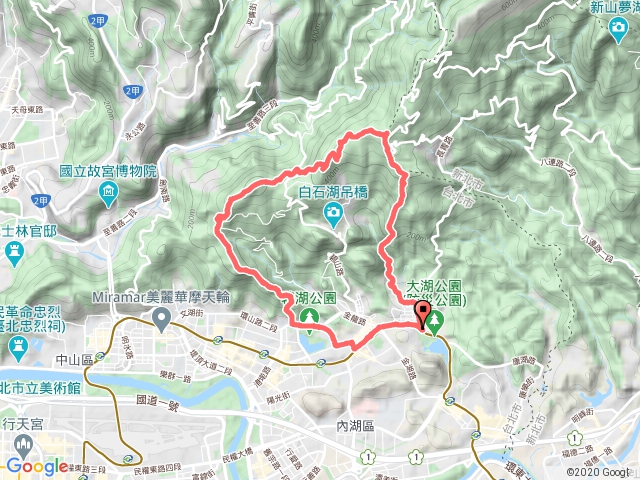 內湖南北疊翠雙稜行