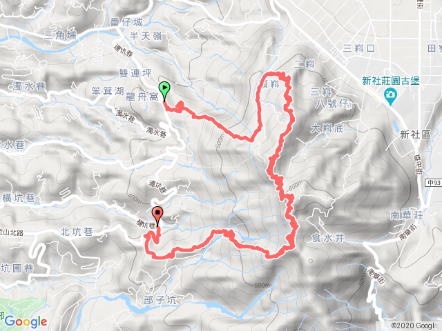 20200129大坑1號經5-1號5號4號步道至中正露營區