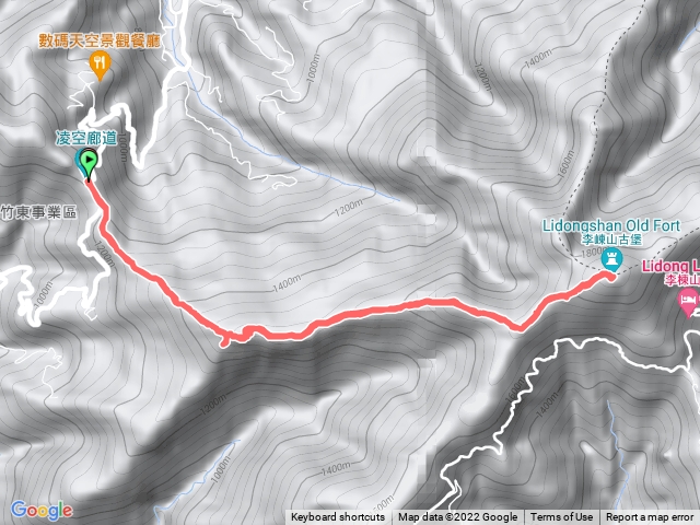 大混山連走李棟山原路來回,凌空廊道上順取牛欄坑山