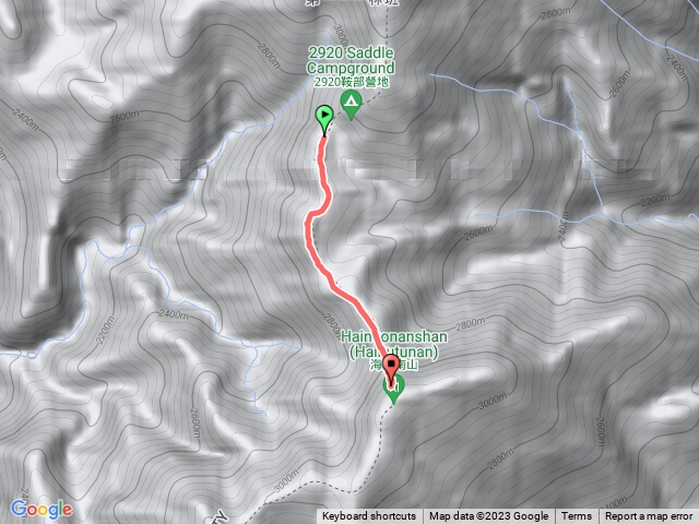 南一段D2-3:2920鞍至海諾南山前營地預覽圖