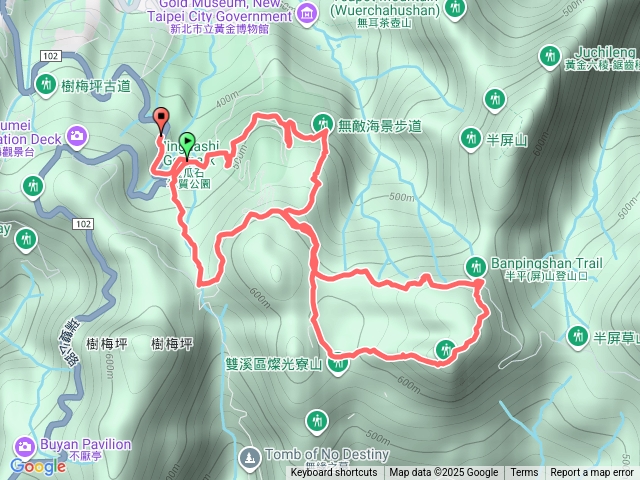 金瓜石地質公園草山戰備道燦光寮山百二崁步道