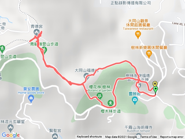 大同山青龍嶺櫻花林輕步道