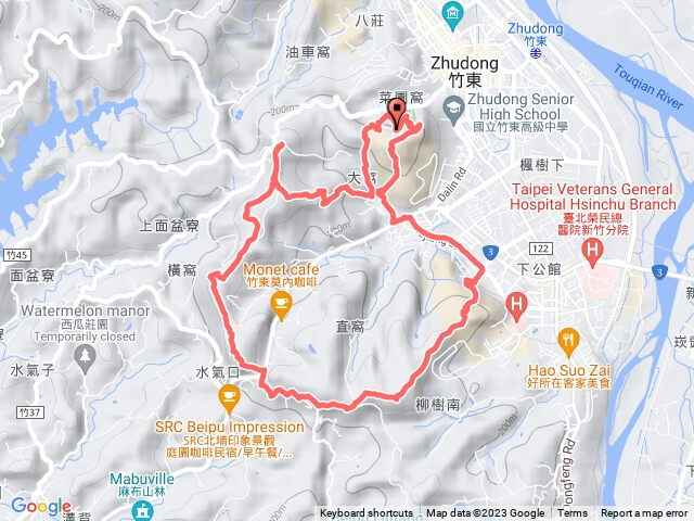 樹杞林山-新具庄山-員崠子山O型 2023.12.23