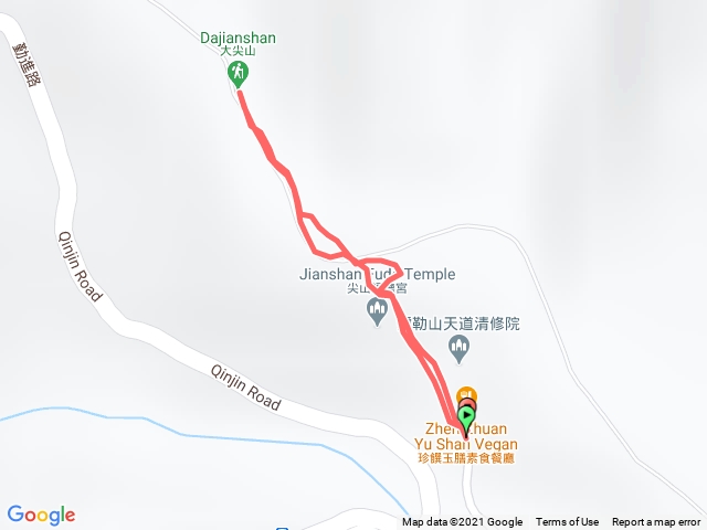 2021-03-17_7-汐止大尖山(彌勒山天道清修院外側停車場-起登-登頂後再原路回)-標註停車處