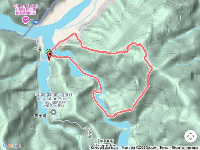 114/5/21-宜蘭大同西馬縫山下天狗溪O走（田古爾橋→西馬縫山北峰→西馬縫山→天狗溪→田古爾橋）預覽圖