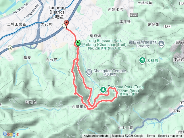 土城火焰、三粒半、天上山大O型環繞預覽圖