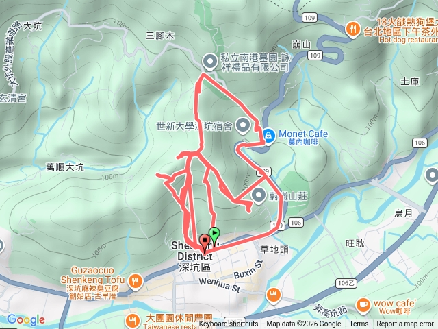 新翠谷登山步道之歪打正著