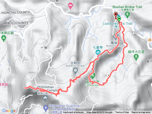 獅山古道獅尾去含獅頭山六寮回