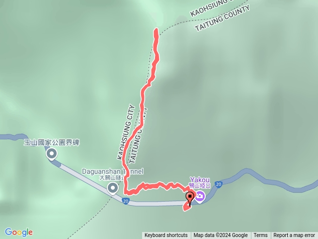 關山嶺山雨中行