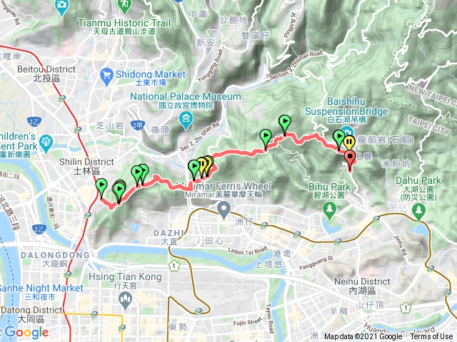 台北大縱走5-劍潭山～碧山巖