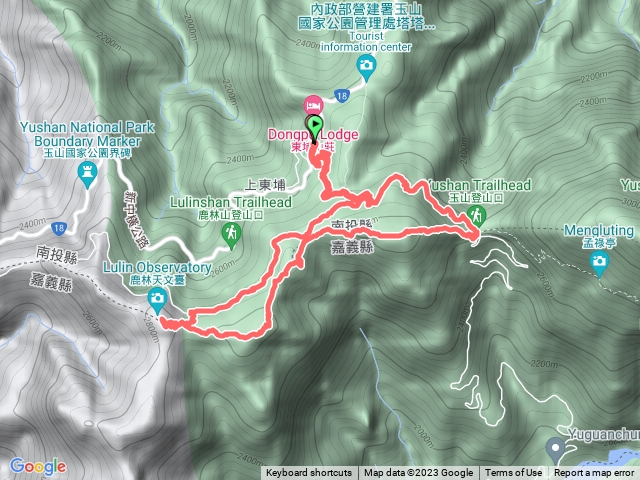 麟趾山、鹿林山、鹿林前山環型