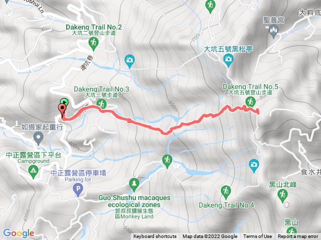 大坑3號上5號頭科山