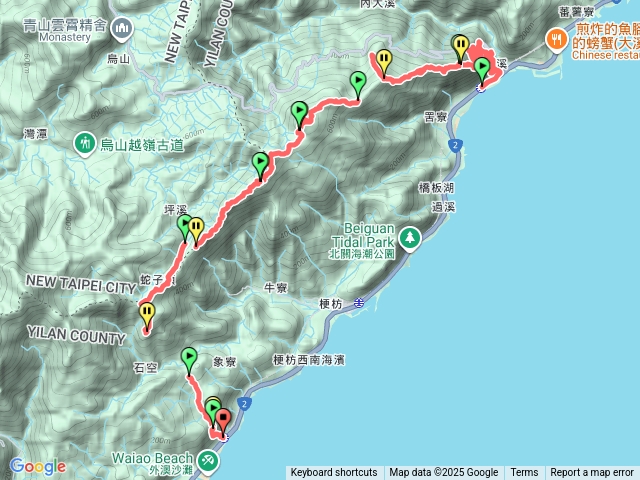 大溪外澳縱走預覽圖