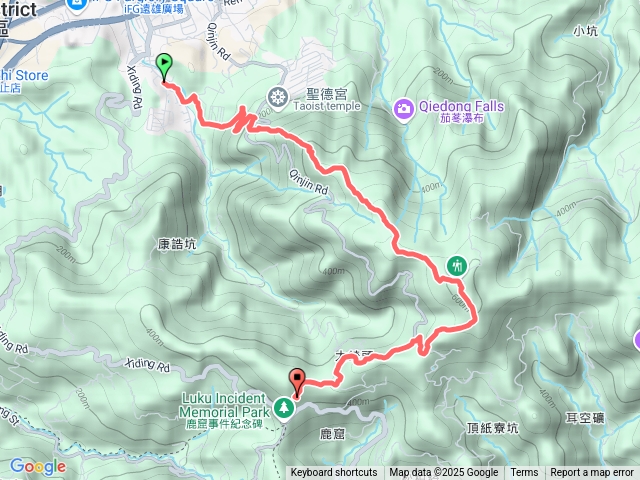 汐止—》天秀宮—〉四分尾—》光明里